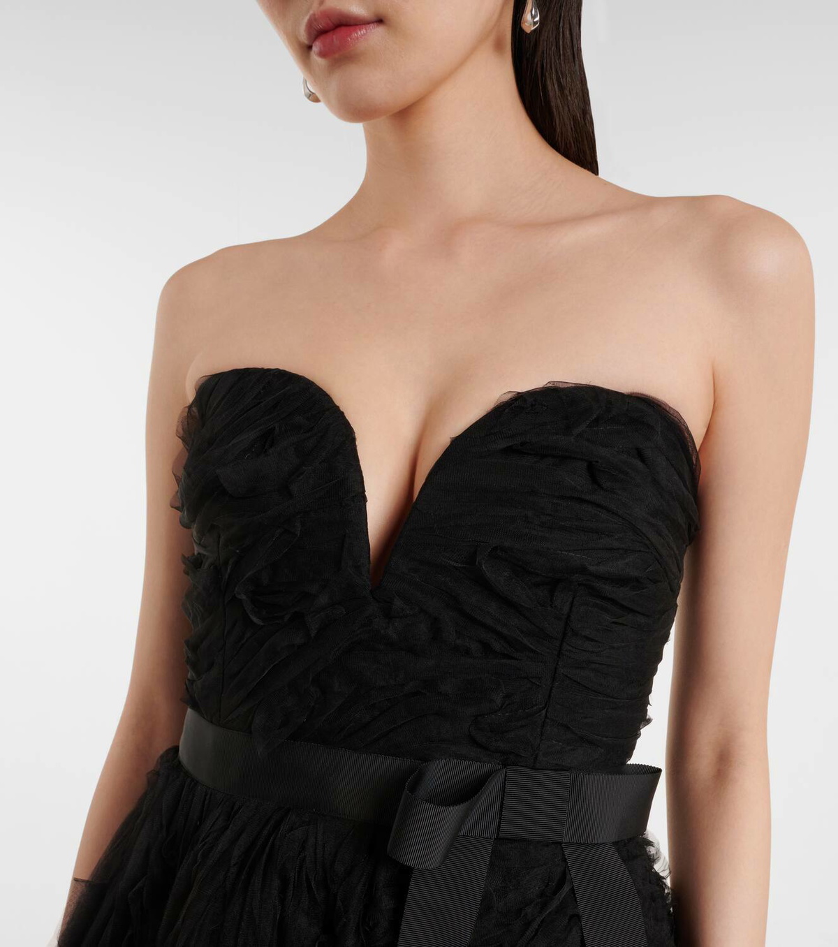 Rebecca Vallance Willow embroidered tulle midi dress Rebecca