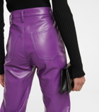 Agolde - 90s Pinch high-rise faux leather pants
