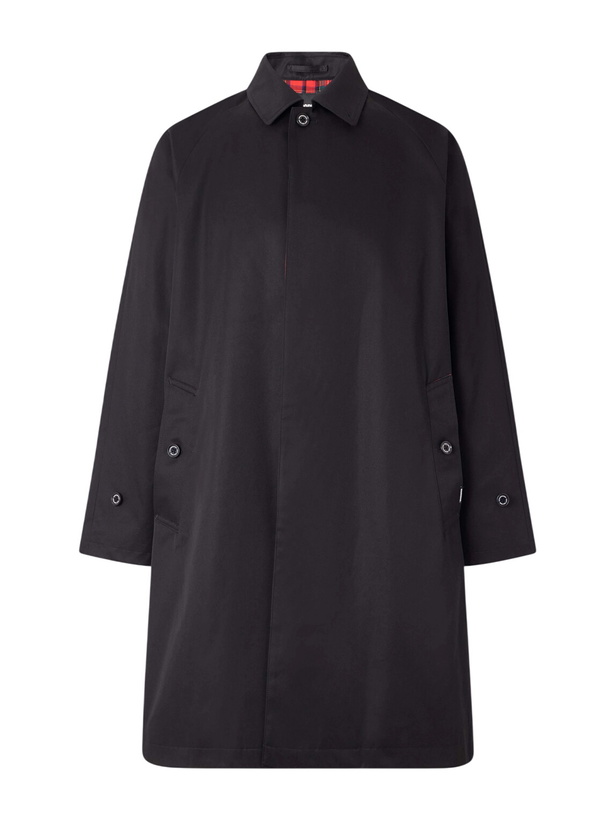 Photo: Neighborhood - Balcollar Cotton-Gabardine Trench Coat - Black