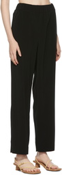 CO Black Elastic Waist Japanese Trousers