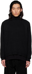 Jan-Jan Van Essche Black O-Project Tennis-Tail Sweater