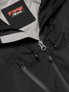 Nanga - Aurora Logo-Appliquéd Nylon-Ripstop Hooded Jacket - Black