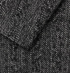 Mr P. - Grey Unstructured Herringbone Mélange Cotton and Wool-Blend Blazer - Gray