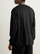 A.PRESSE - Cashmere and Silk-Blend Jersey T-Shirt - Black