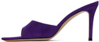 Gianvito Rossi Purple Elle 85 Mules