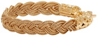 Emanuele Bicocchi Gold Flat Braided Bracelet