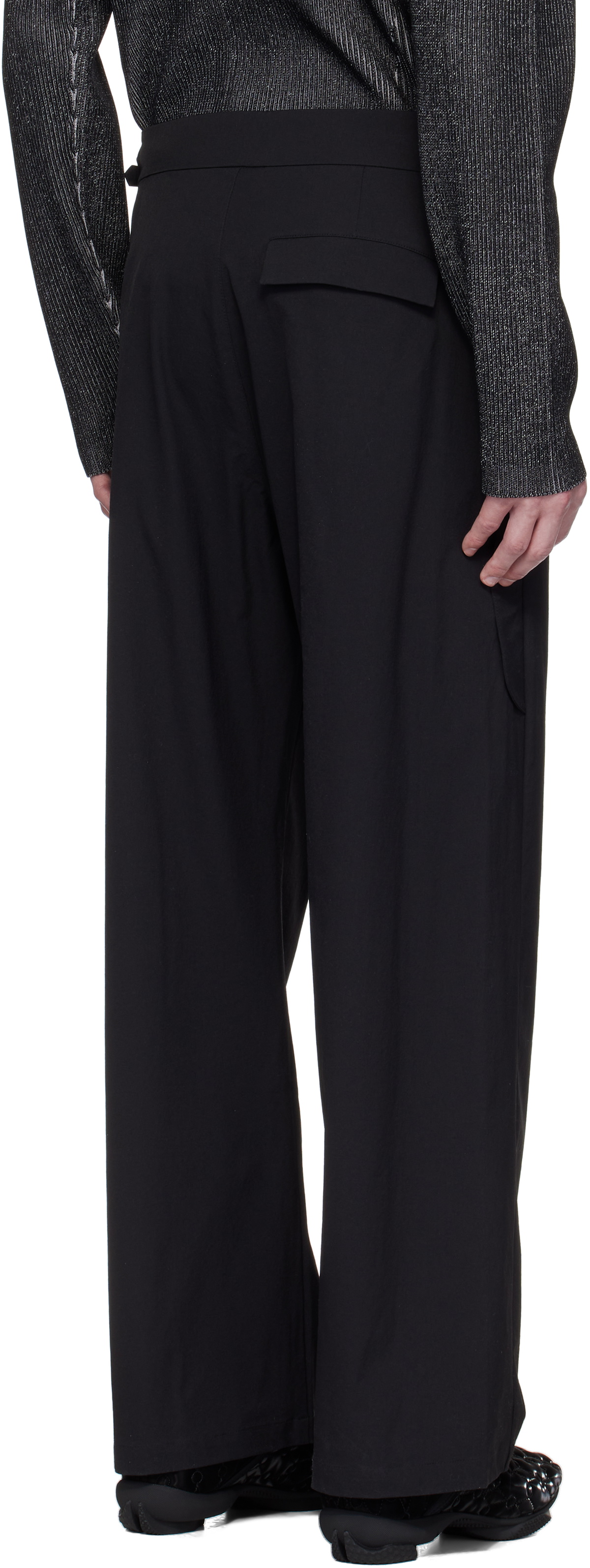 A. A. Spectrum Black Dapper Cargo Pants