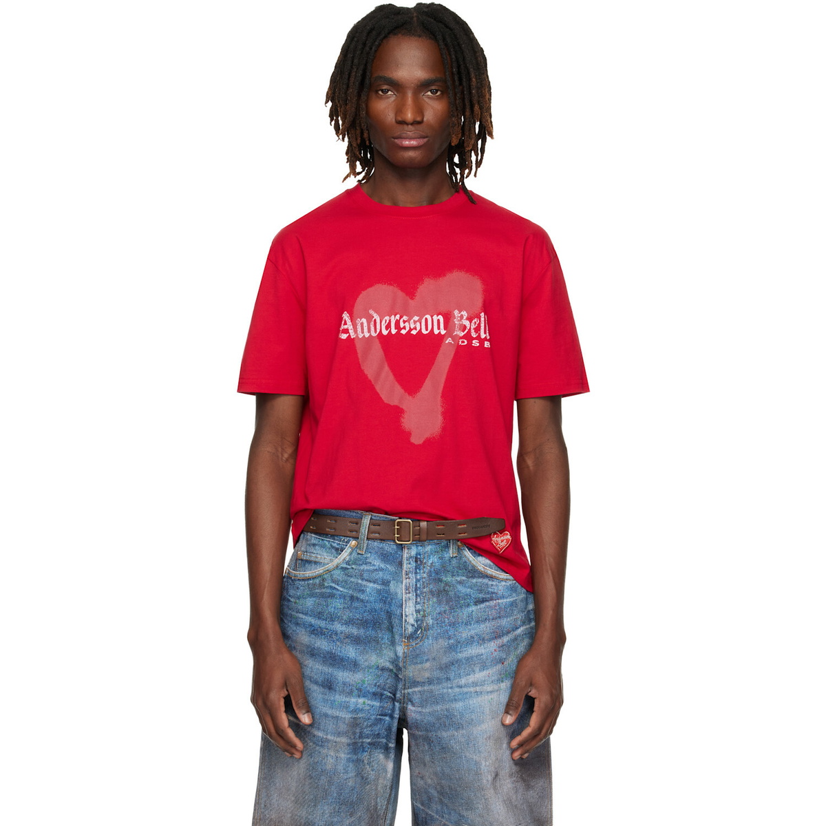 Andersson Bell Red Essential Heart T-shirt