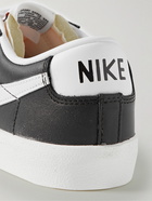 Nike - Blazer Low '77 Suede-Trimmed Leather Sneakers - Black