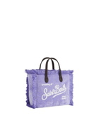 MC2 Saint Barth Lilac Velvet Chine Mini Vanity Fringed Bag
