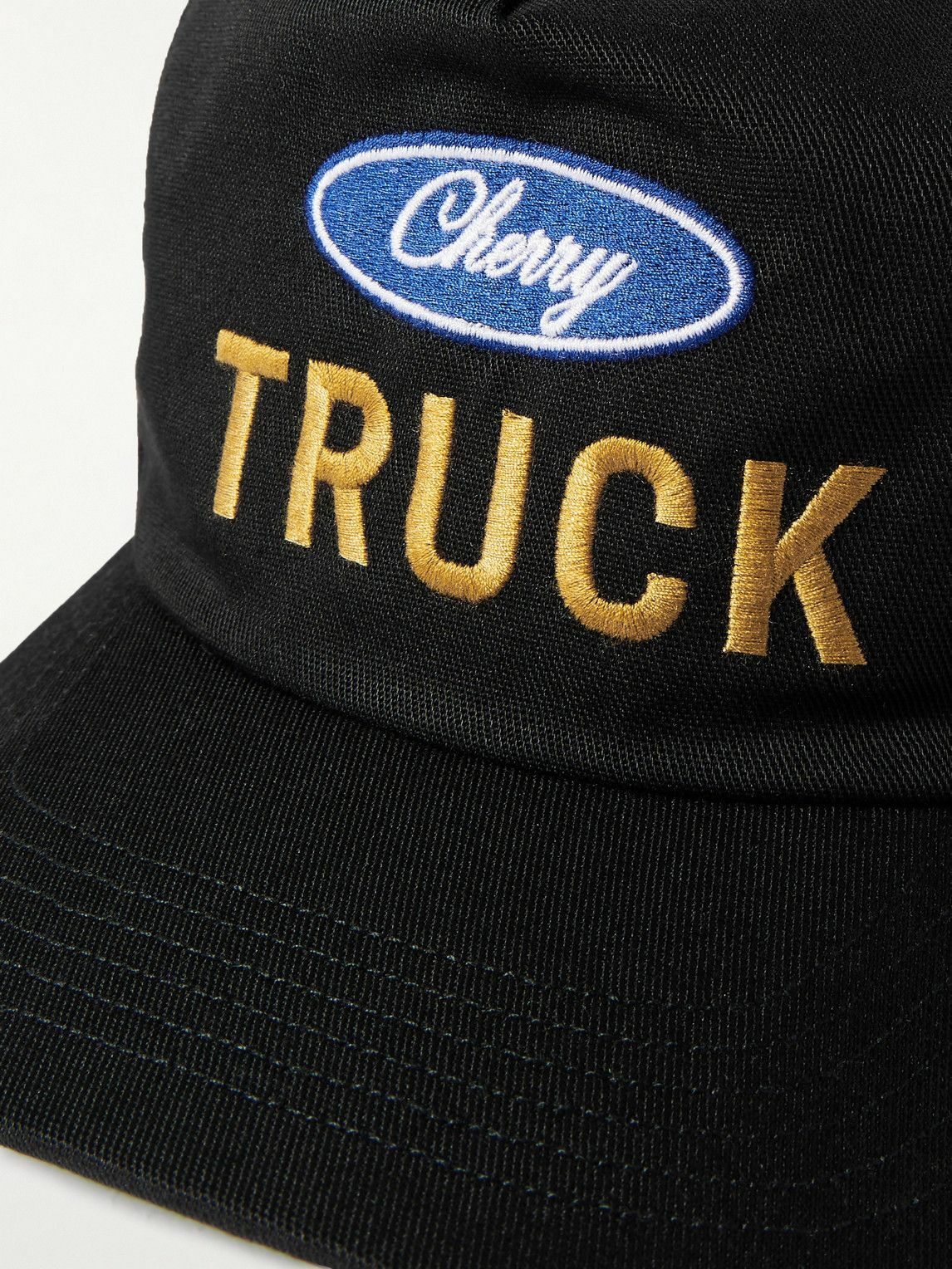 Cherry Los Angeles - Truck Appliquéd Logo-Embroidered Cotton-Canvas Baseball Cap