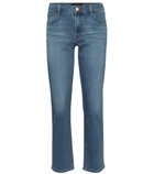 J Brand - Adele mid-rise straight jeans