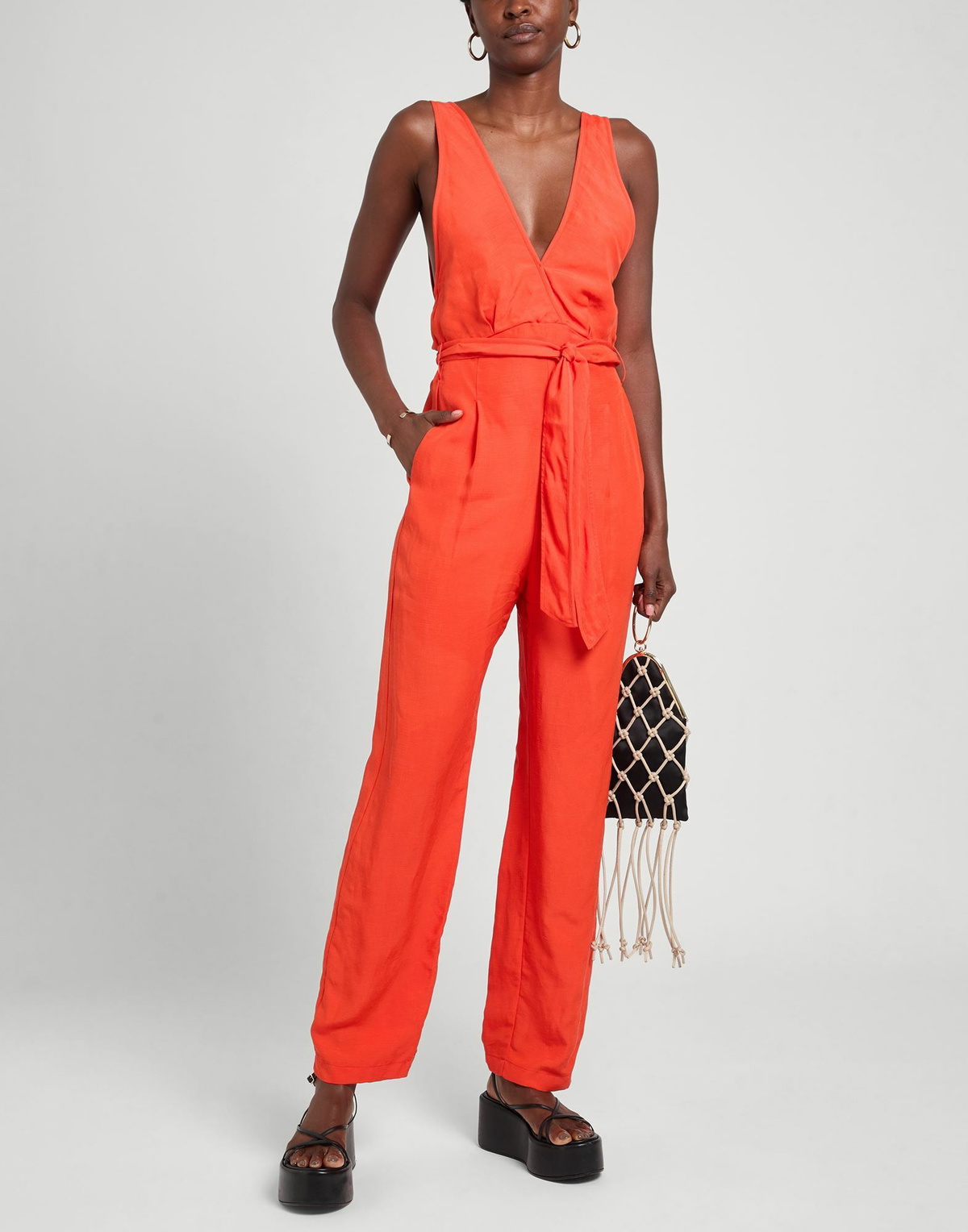 Forte_forte Womens Jumpsuit in Tomato red