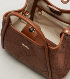 Max Mara Marin Small leather-trimmed top-handle bag