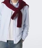 Ami Paris Ami de Cœur striped cotton shirt