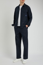 PS Paul Smith Cotton-blend Overshirt Jacket Navy