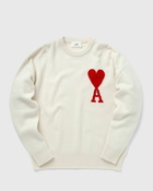 Ami Paris Ami De Coeur Crewneck Sweater White - Mens - Pullovers