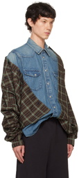 doublet Blue Undressed Layered Shirt