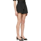 Marc Jacobs Black High-Rise Pleated Shorts