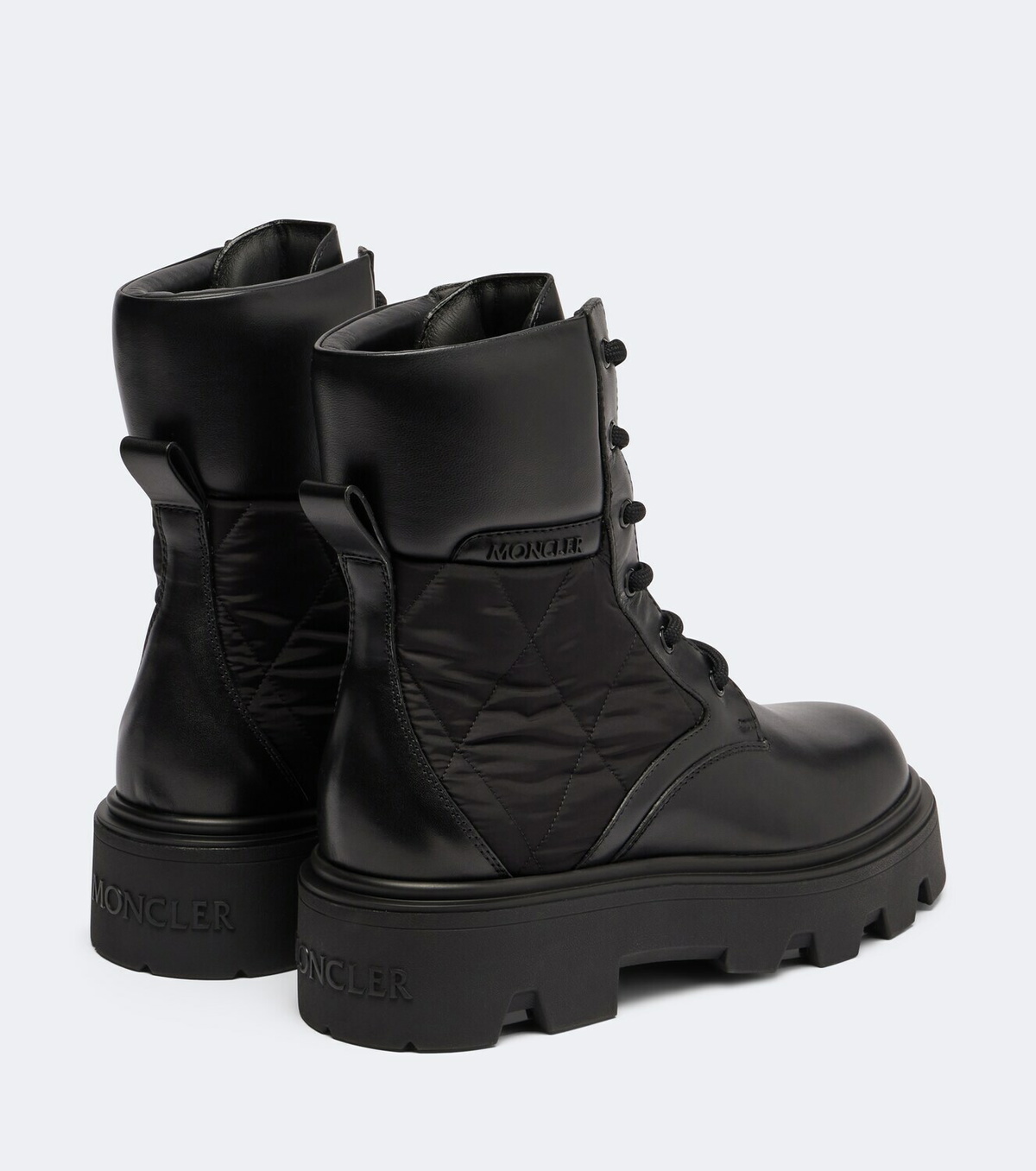 Moncler Aurea leather ankle boots