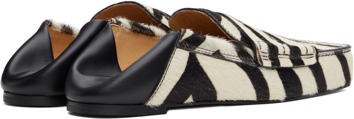 JACQUEMUS White & Black La Casa 'Les Loafers Carré' Loafers