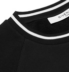 Givenchy - Logo-Embroidered Fleece-Back Cotton-Jersey Sweatshirt - Men - Black