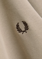 Fred Perry Logo-embroidered Cotton Sweatshirt Ecru