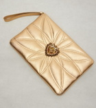 Dolce&Gabbana Devotion Mini metallic leather pouch