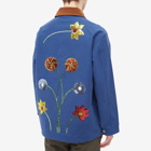 Sky High Farm Men's Embroidered Workwear Jacket in Blue