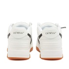 Off-White Men's Out Of Office Low Leather Sneakers in White/Black