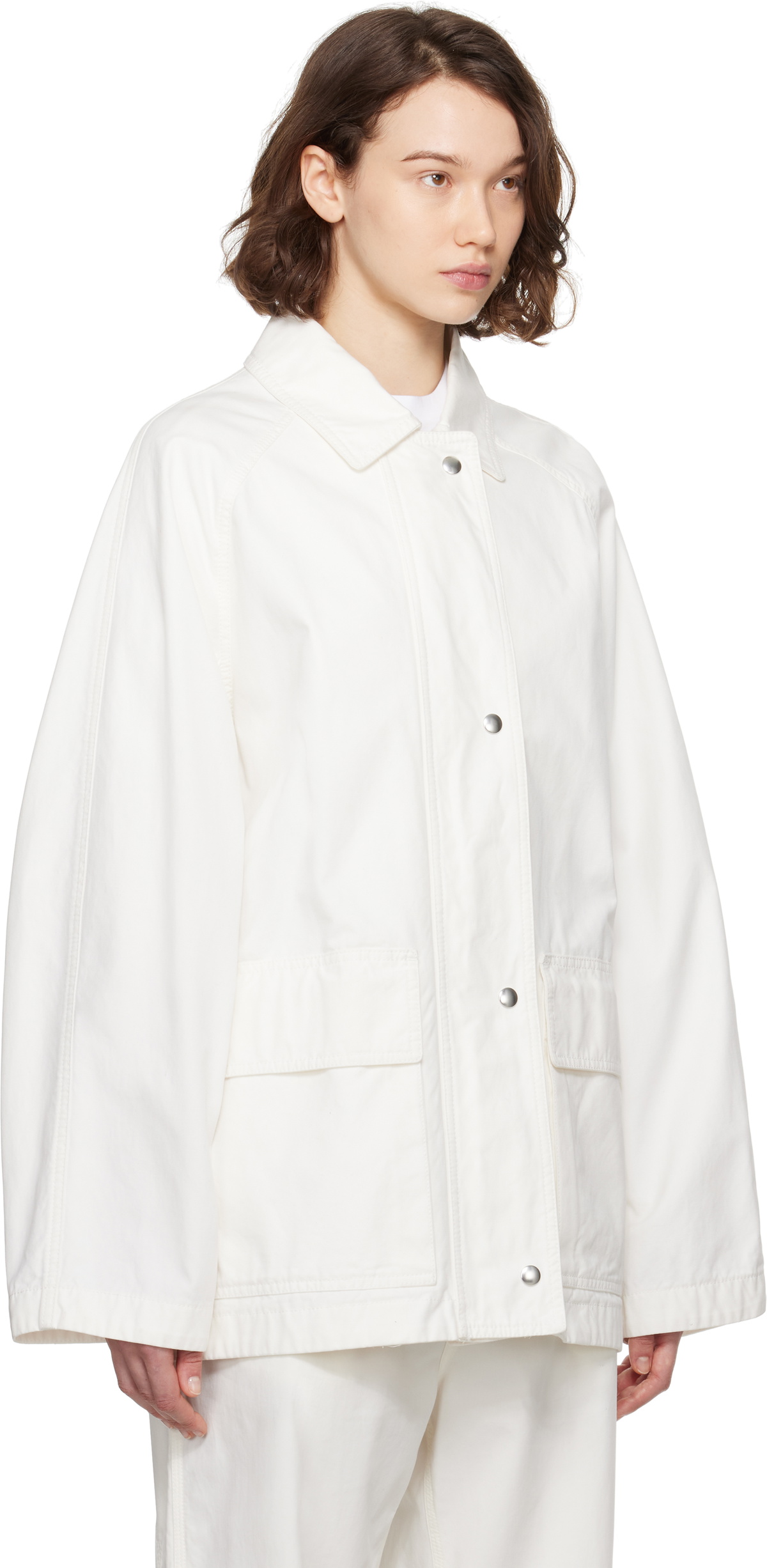 The Row White Elodianna Jacket The Row
