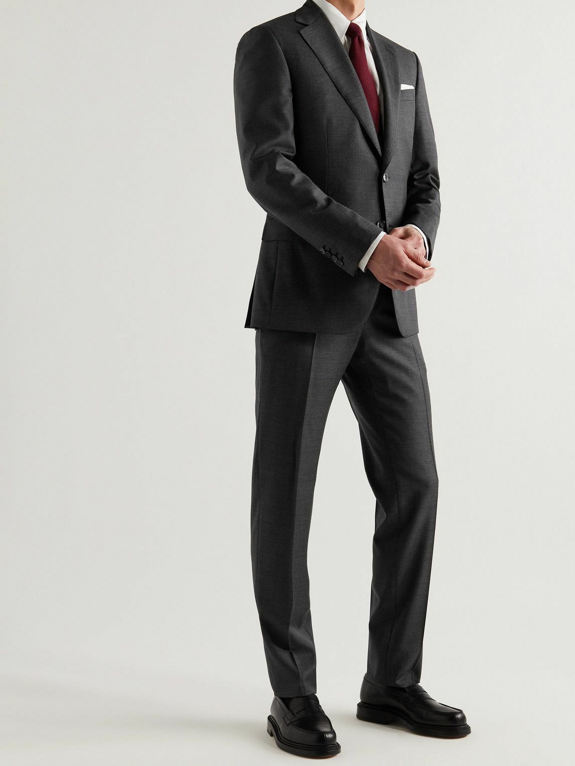 Wool suit Brioni Grey size 54 IT in Wool - 40787757