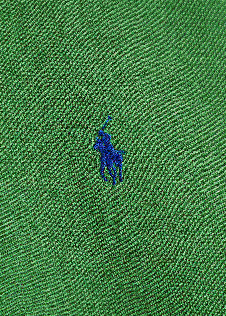 Polo Ralph Lauren Logo-embroidered Cotton-blend Polo Sweatshirt Green