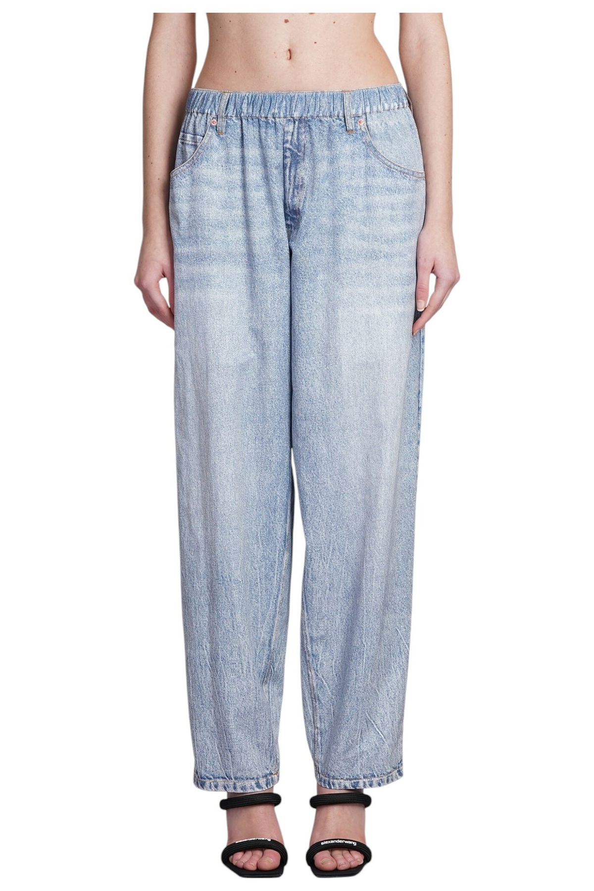 Alexander Wang Acid Washed Logo Tee Alexander Wang