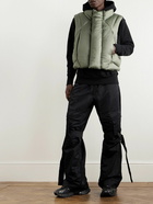 Entire Studios - Grid Cropped Quilted Shell Down Gilet - Green