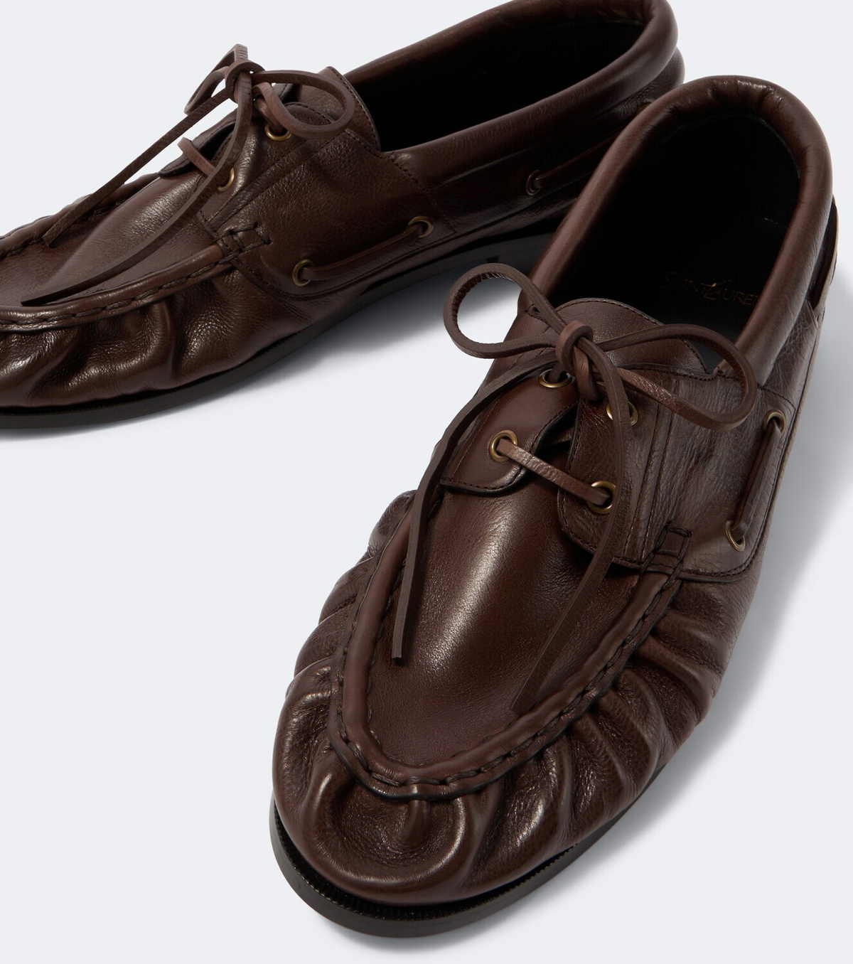 Saint Laurent Le Loafer Bateau leather boat shoes