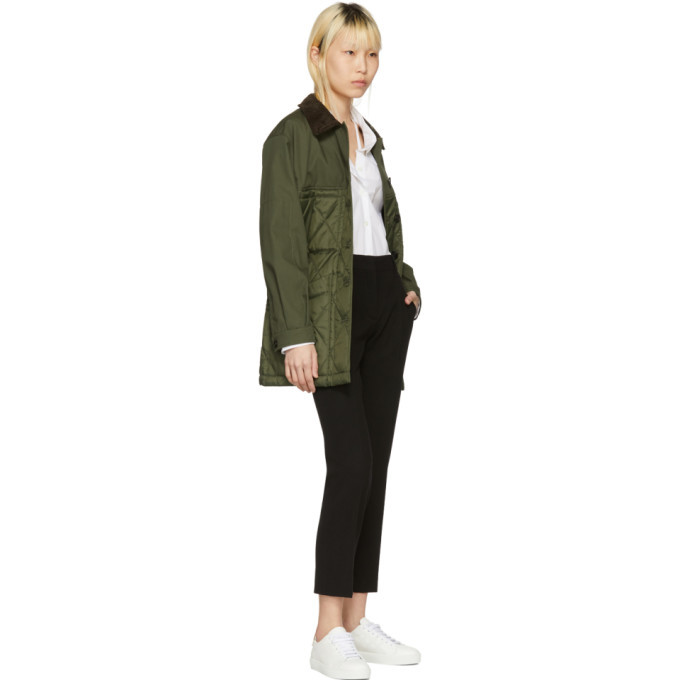 Burberry Green Quilted Jacket Burberry