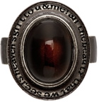 Marc Jacobs Heaven Gunmetal Engraved Mood Ring