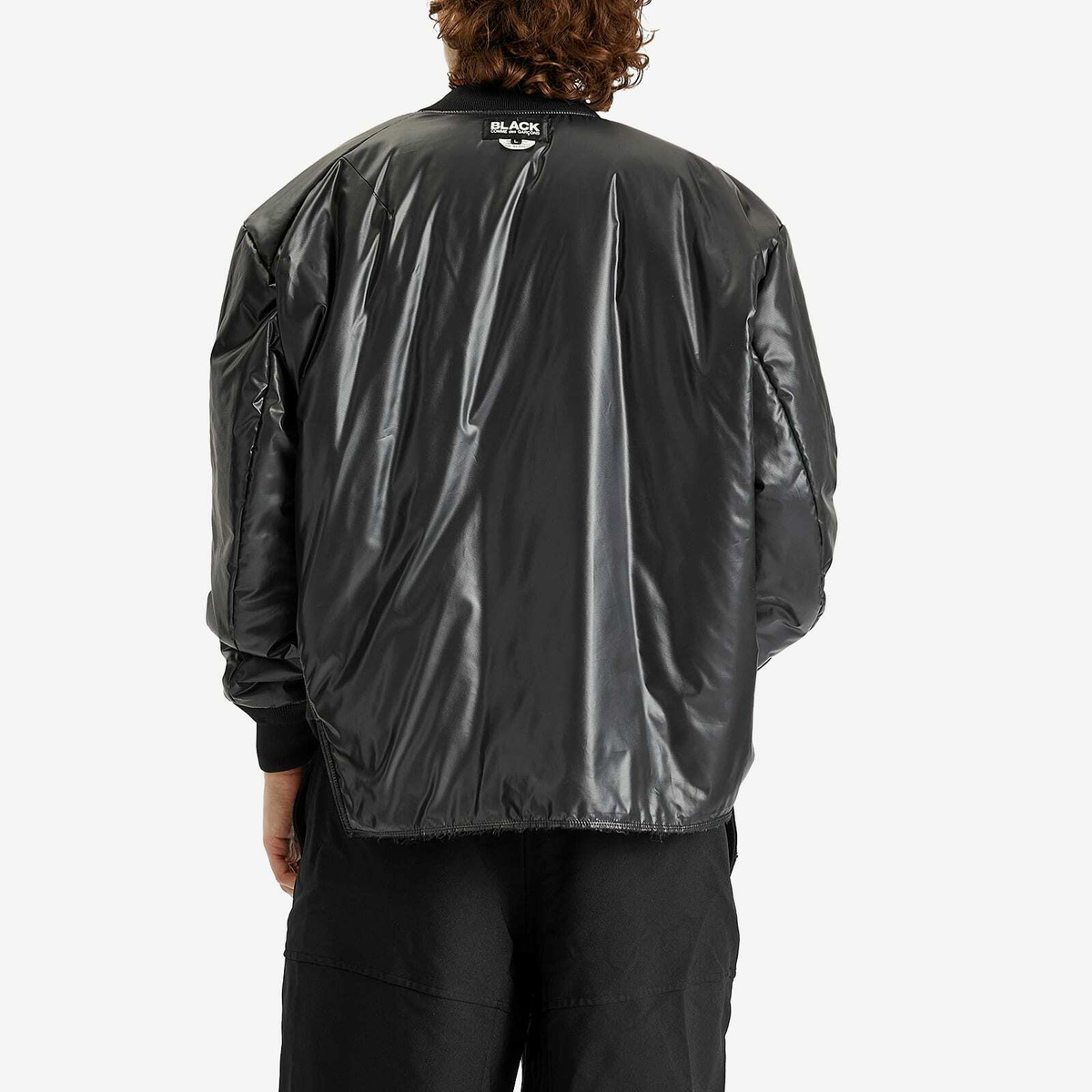 Comme des Garçons Men's Asymetric Bomber Jacket in Black