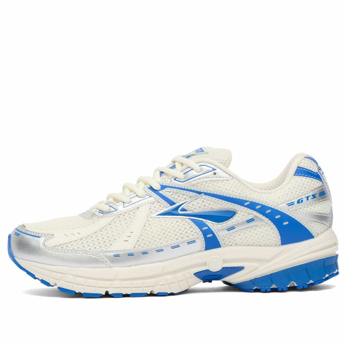 Brooks Men's Adrenaline GTS 10 in Coconut Milk/Bluelolite/Silver