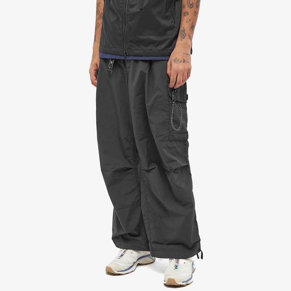 And Wander Men's Wide Cargo Pant in Black and Wander