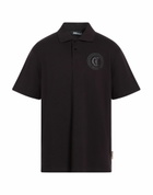 Just Cavalli Mens Polo shirt in Black