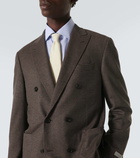 Canali Houndstooth wool and cashmere blazer