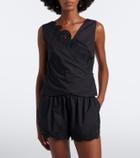 SIR Klara cotton wrap top