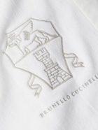 Brunello Cucinelli - Logo-Embroidered Cotton-Terry Beach Towel