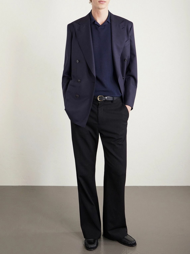 Photo: Eleventy - Cotton Polo Shirt - Blue