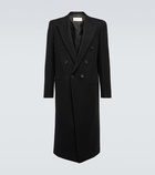 Saint Laurent - Double-breasted wool-blend overcoat