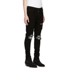 Amiri Black Bandana Crystal Jeans