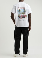 Club 1984 Palm Drive Printed Cotton T-shirt White