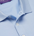 Ralph Lauren Purple Label - Cotton-Piqué Polo Shirt - Blue